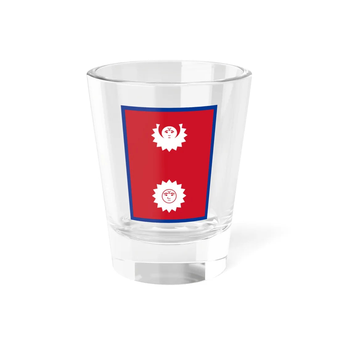 Flag of Nepal vertical 1930-1962 (Nepal) Shot Glass 1.5oz 1.5oz - Go Mug Yourself