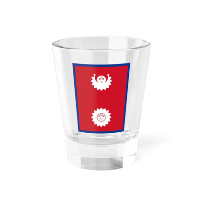 Flag of Nepal vertical 1930-1962 (Nepal) Shot Glass 1.5oz 1.5oz - Go Mug Yourself
