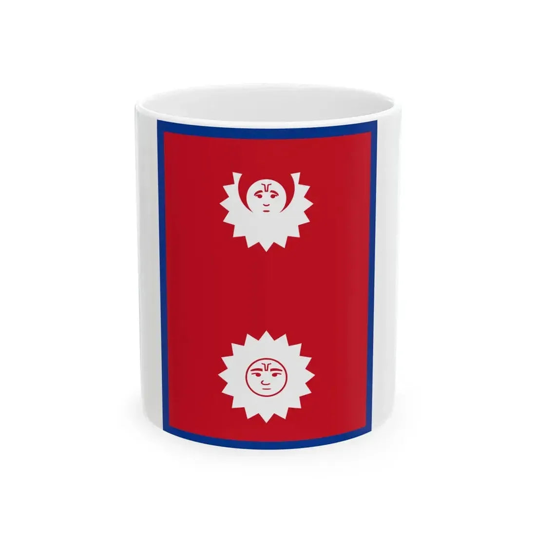 Flag of Nepal vertical 1930-1962 (Nepal) White Coffee Mug 11oz - Go Mug Yourself