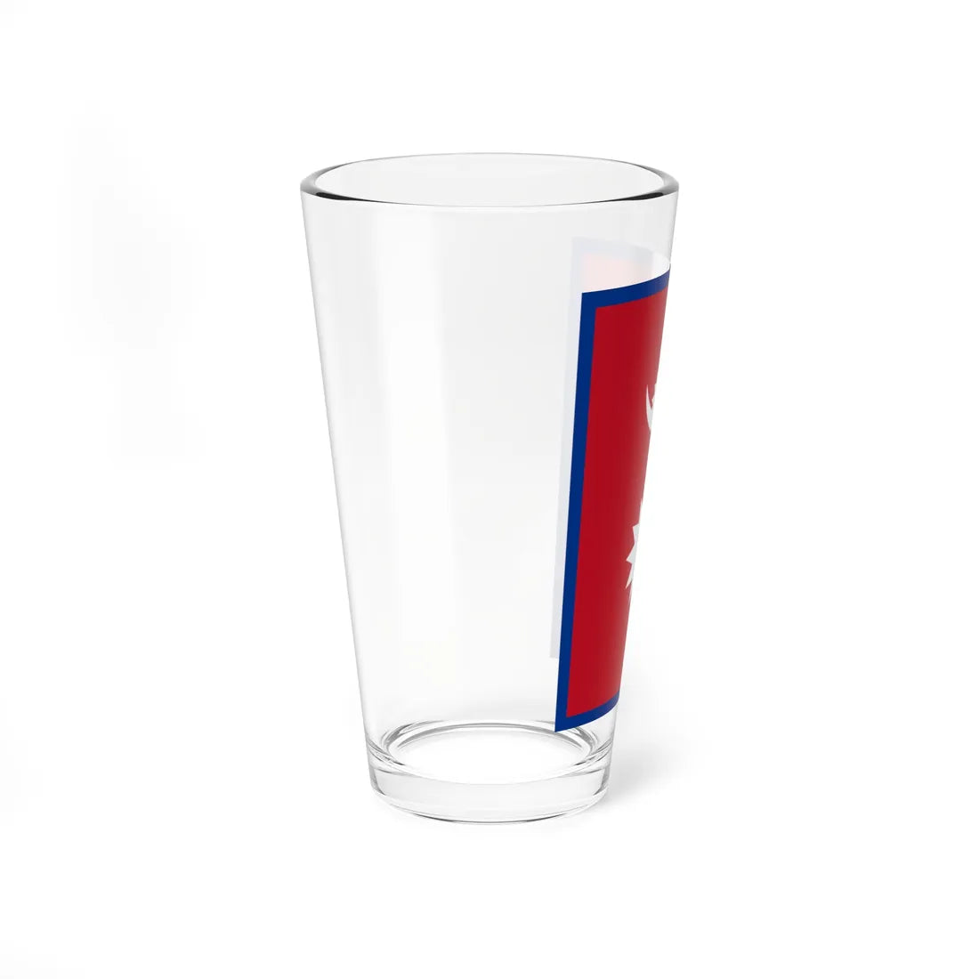 Flag of Nepal vertical (Nepal) Pint Glass 16oz - Go Mug Yourself