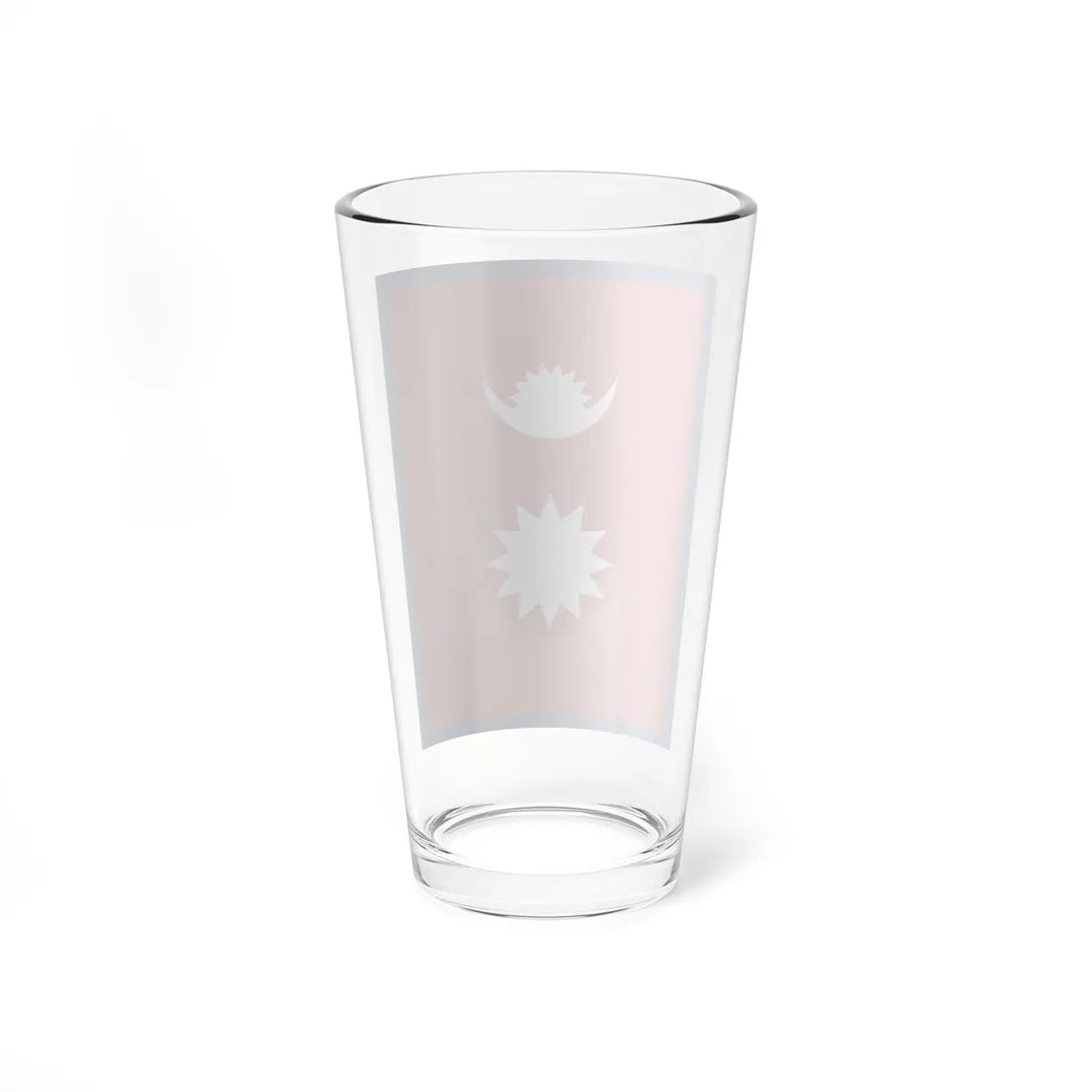 Flag of Nepal vertical (Nepal) Pint Glass 16oz - Go Mug Yourself