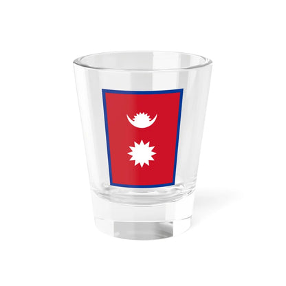 Flag of Nepal vertical (Nepal) Shot Glass 1.5oz 1.5oz - Go Mug Yourself