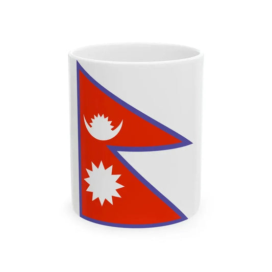 Flag of Nepal WFB 2000 (Nepal) White Coffee Mug 11oz - Go Mug Yourself