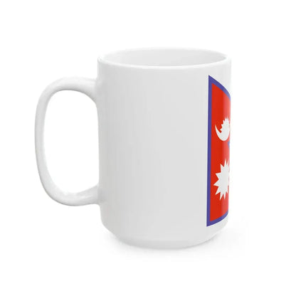 Flag of Nepal WFB 2000 (Nepal) White Coffee Mug - Go Mug Yourself