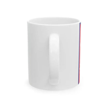 Flag of Nepal white background aspect ratio 3-2 (Nepal) White Coffee Mug - Go Mug Yourself