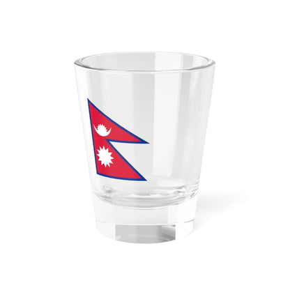 Flag of Nepal with spacing aspect ratio 3-2 (Nepal) Shot Glass 1.5oz 1.5oz - Go Mug Yourself