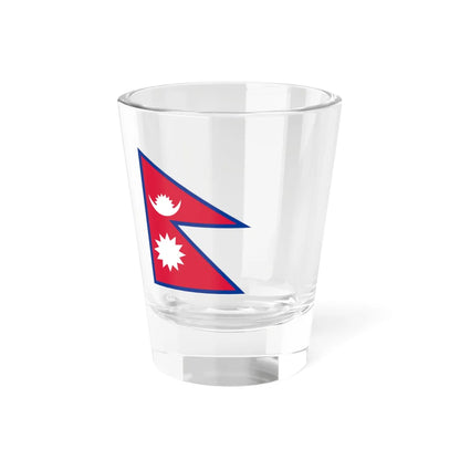 Flag of Nepal with spacing aspect ratio 4-3 (Nepal) Shot Glass 1.5oz 1.5oz - Go Mug Yourself