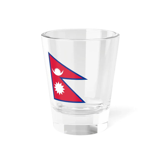 Flag of Nepal with spacing aspect ratio 4-3 (Nepal) Shot Glass 1.5oz 1.5oz - Go Mug Yourself