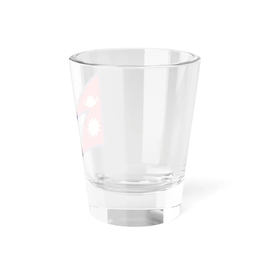 Flag of Nepal with spacing aspect ratio 4-3 (Nepal) Shot Glass 1.5oz - Go Mug Yourself