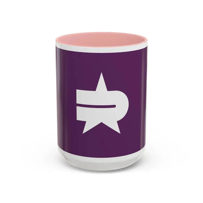 Flag of Nerima Tokyo Japan - Accent Coffee Mug 15oz Pink - Go Mug Yourself