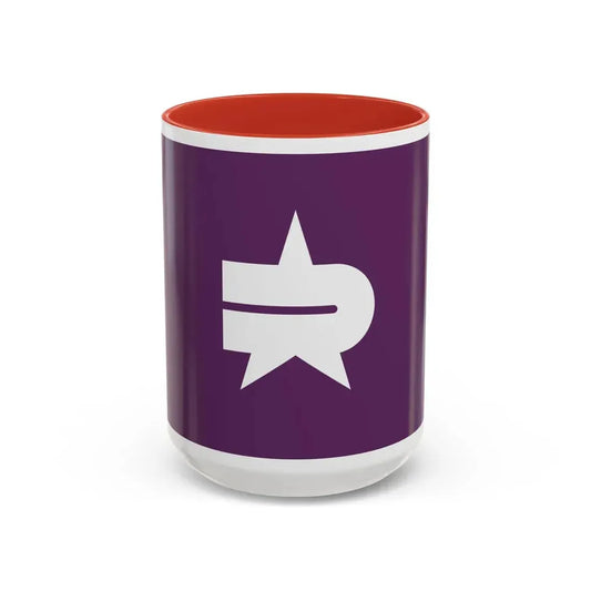 Flag of Nerima Tokyo Japan - Accent Coffee Mug 15oz Red - Go Mug Yourself