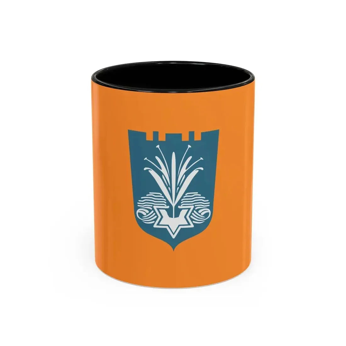 Flag of Netanya Israel - Accent Coffee Mug 11oz Black - Go Mug Yourself