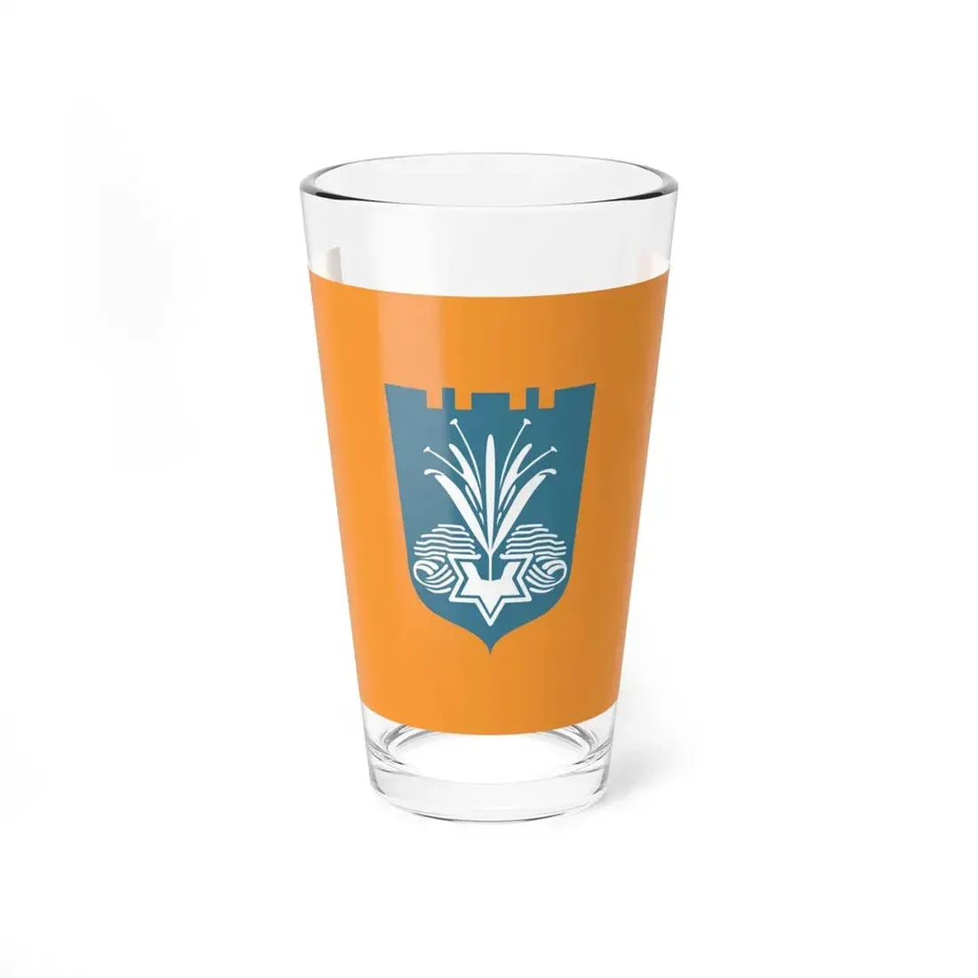 Flag of Netanya Israel - Pint Glass 16oz 16oz - Go Mug Yourself