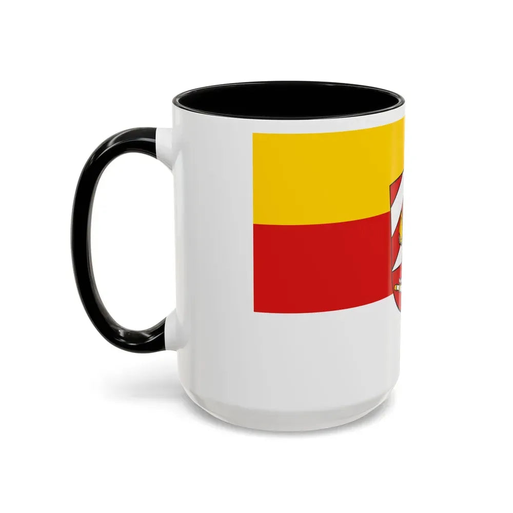 Flag of Neu Ulm Germany - Accent Coffee Mug - Go Mug Yourself