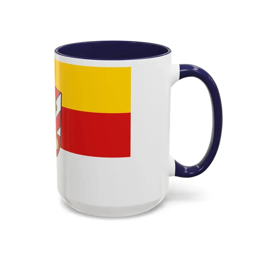 Flag of Neu Ulm Germany - Accent Coffee Mug - Go Mug Yourself