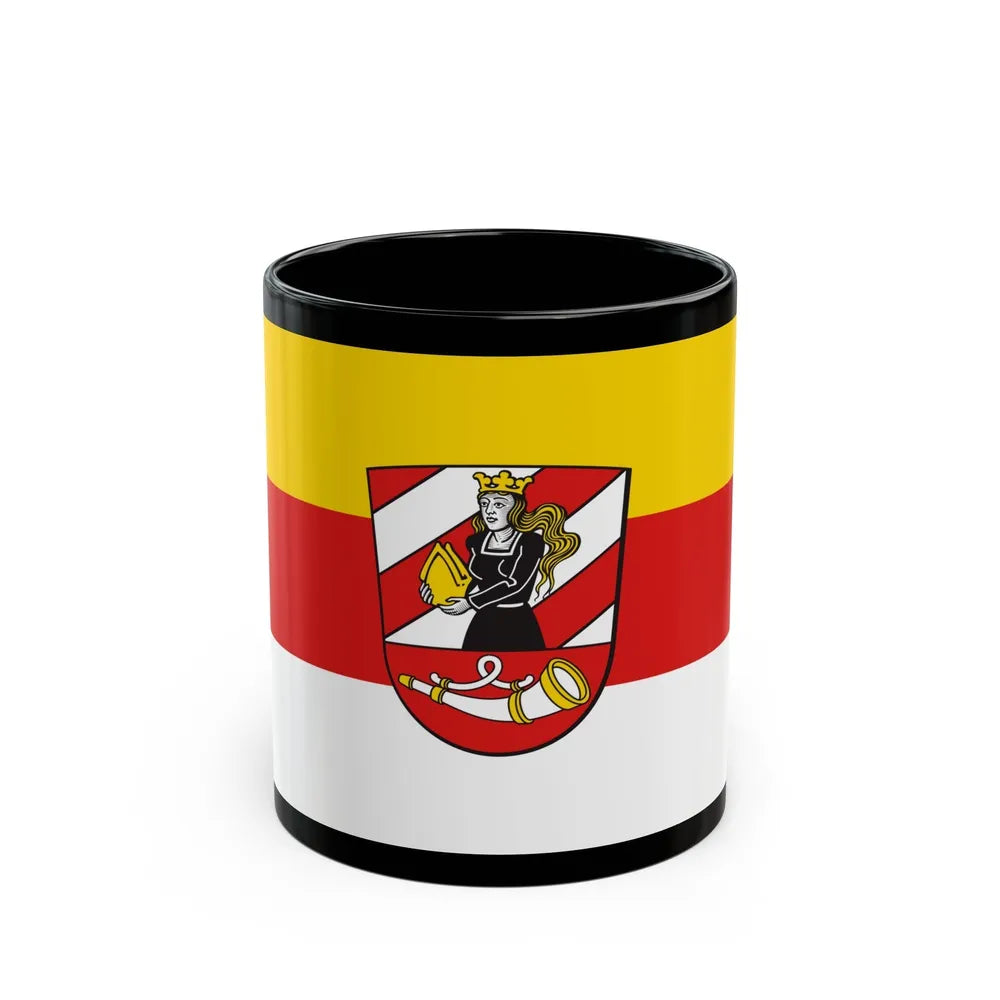 Flag of Neu Ulm Germany - Black Coffee Mug-11oz-Go Mug Yourself