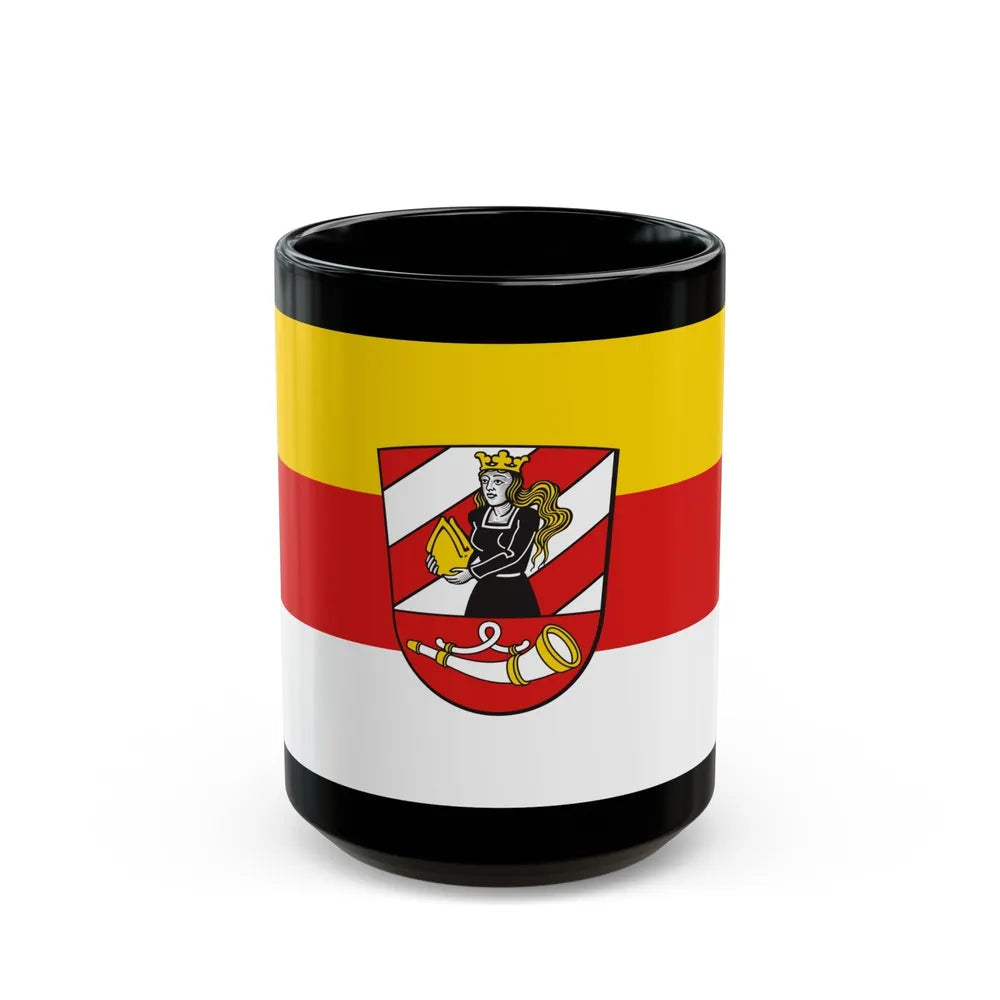 Flag of Neu Ulm Germany - Black Coffee Mug-15oz-Go Mug Yourself