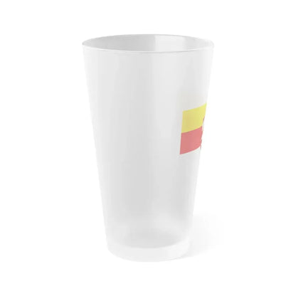 Flag of Neu Ulm Germany - Frosted Pint Glass 16oz - Go Mug Yourself