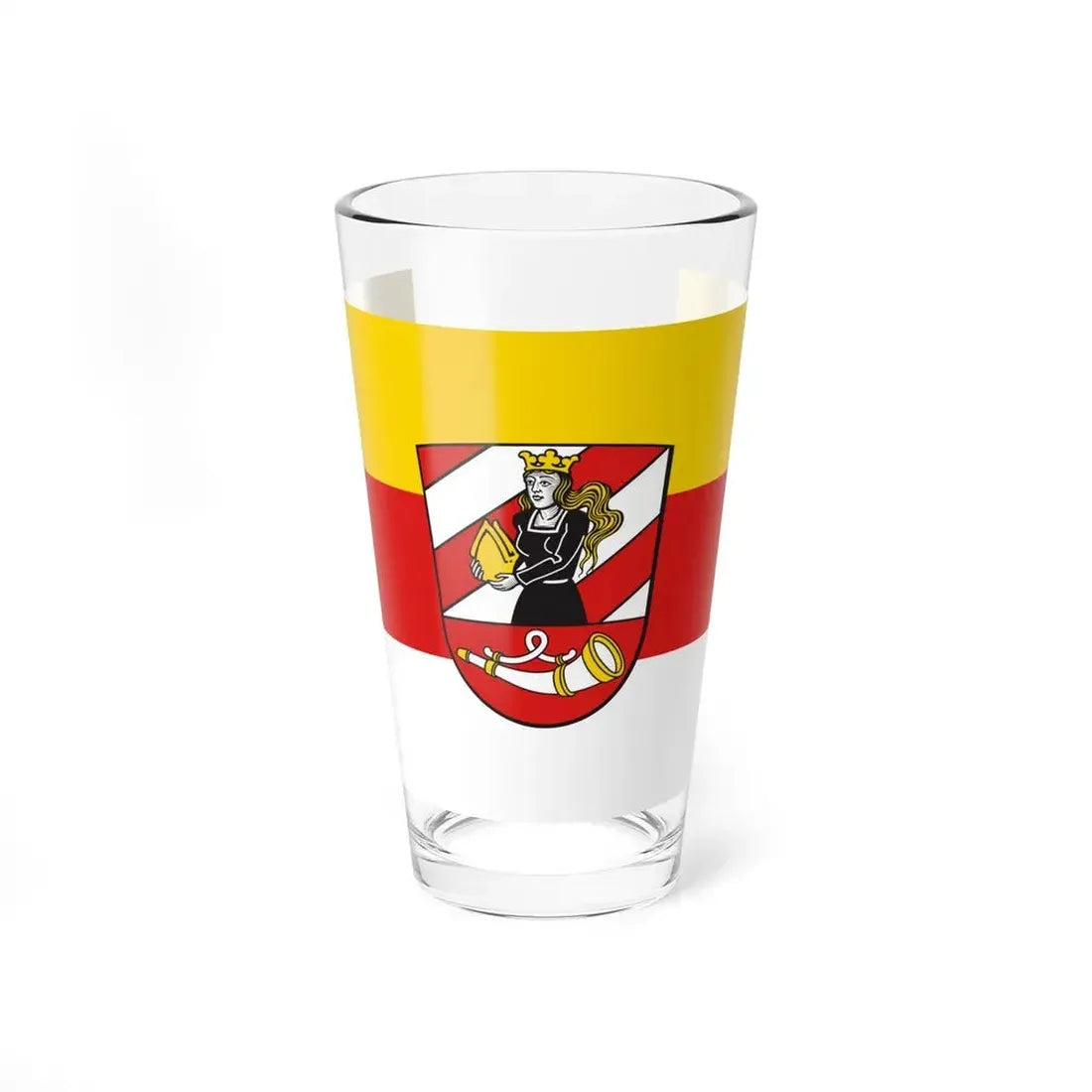 Flag of Neu Ulm Germany - Pint Glass 16oz 16oz - Go Mug Yourself