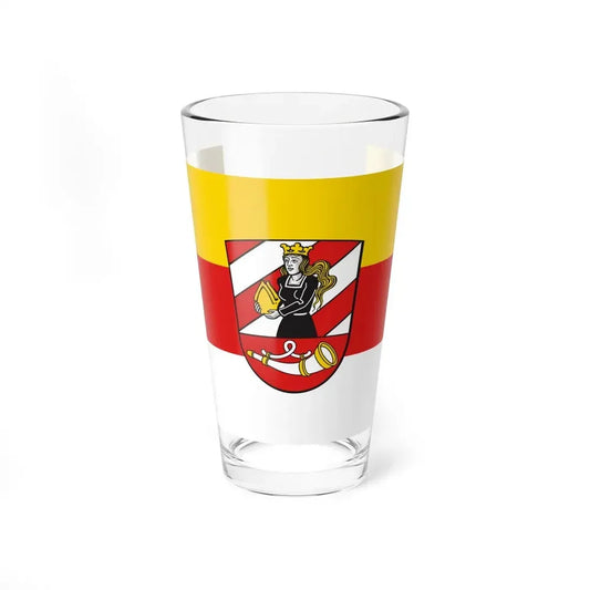 Flag of Neu Ulm Germany - Pint Glass 16oz 16oz - Go Mug Yourself