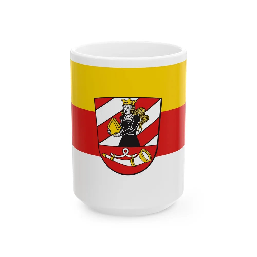 Flag of Neu Ulm Germany - White Coffee Mug-15oz-Go Mug Yourself