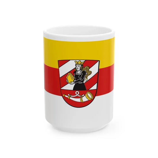 Flag of Neu Ulm Germany - White Coffee Mug 15oz - Go Mug Yourself