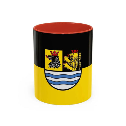 Flag of Neuburg Schrobenhausen Germany - Accent Coffee Mug 11oz Red - Go Mug Yourself