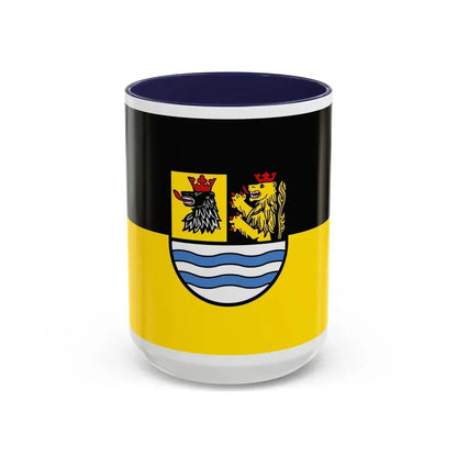 Flag of Neuburg Schrobenhausen Germany - Accent Coffee Mug 15oz Navy - Go Mug Yourself