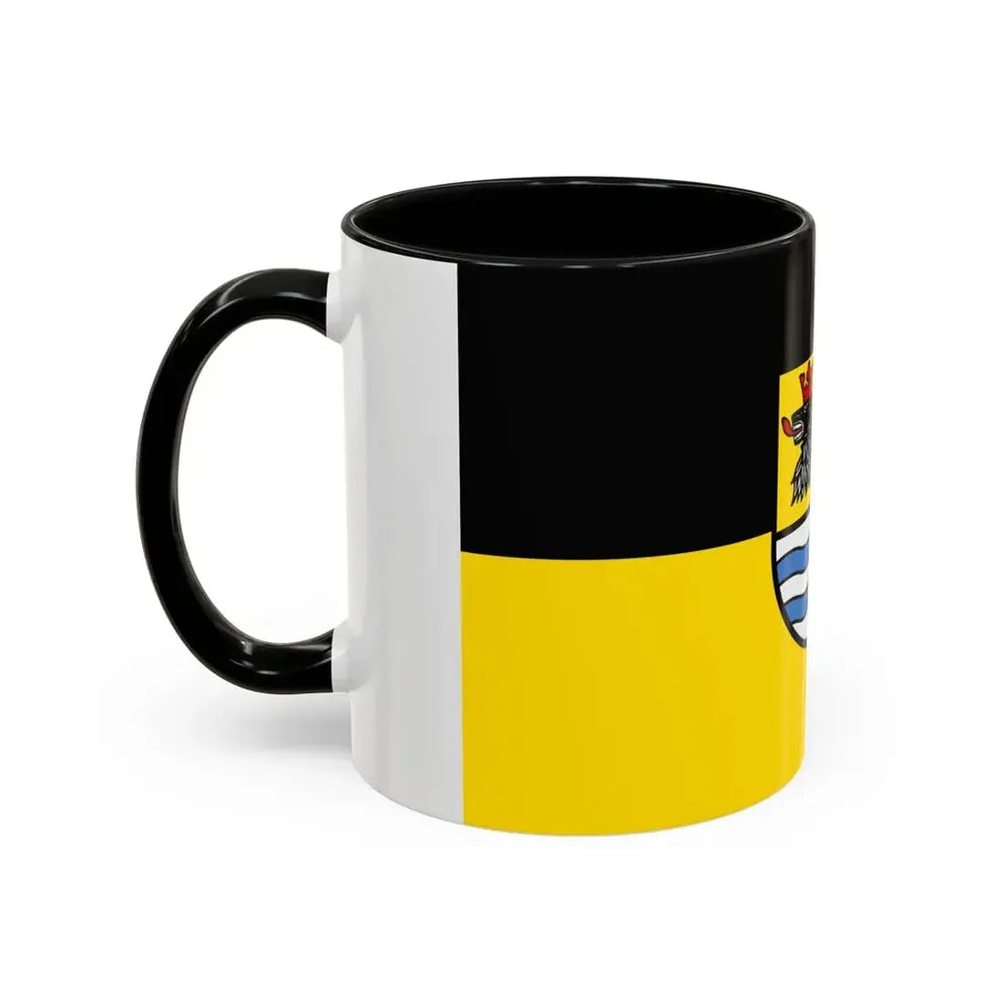 Flag of Neuburg Schrobenhausen Germany - Accent Coffee Mug - Go Mug Yourself