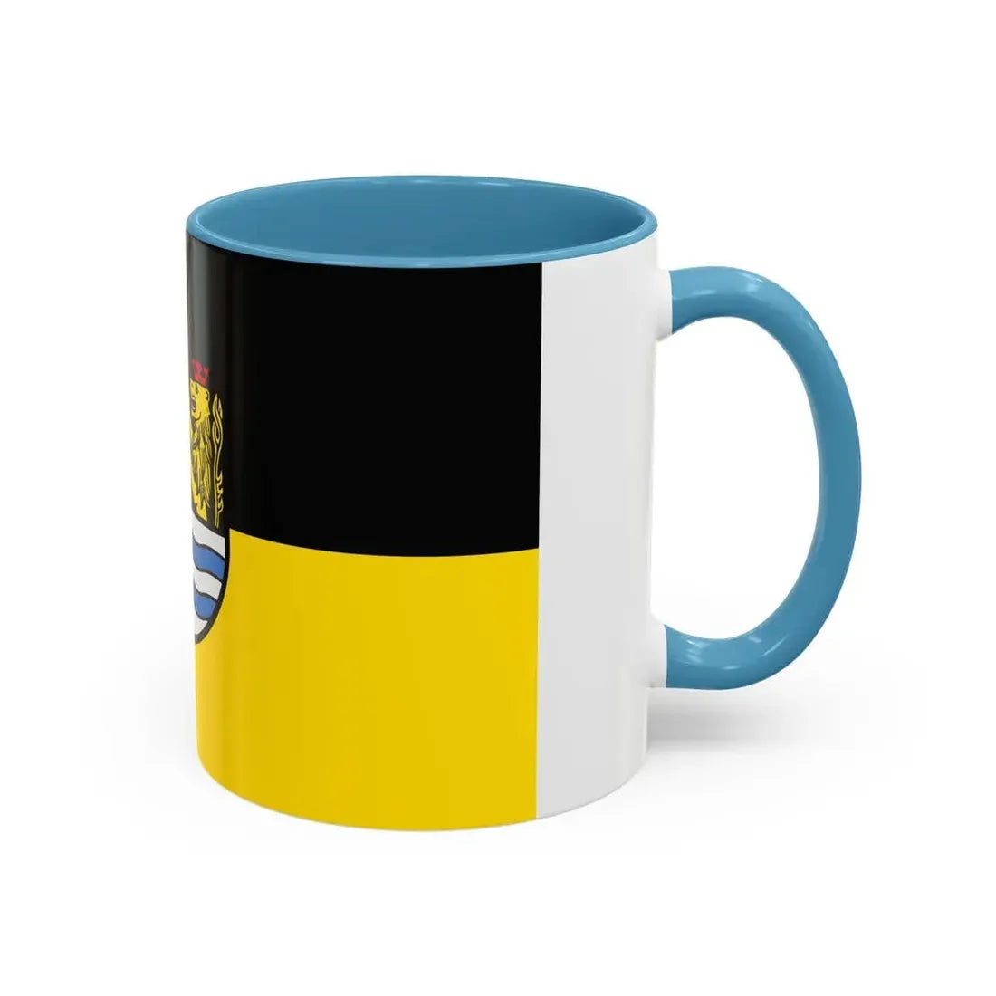 Flag of Neuburg Schrobenhausen Germany - Accent Coffee Mug - Go Mug Yourself