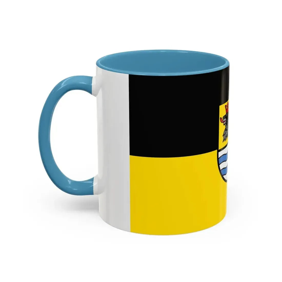 Flag of Neuburg Schrobenhausen Germany - Accent Coffee Mug - Go Mug Yourself