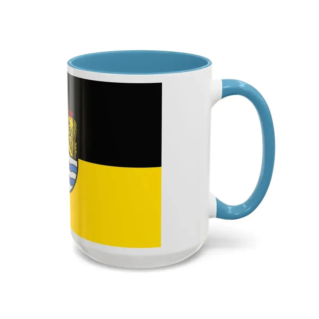 Flag of Neuburg Schrobenhausen Germany - Accent Coffee Mug - Go Mug Yourself