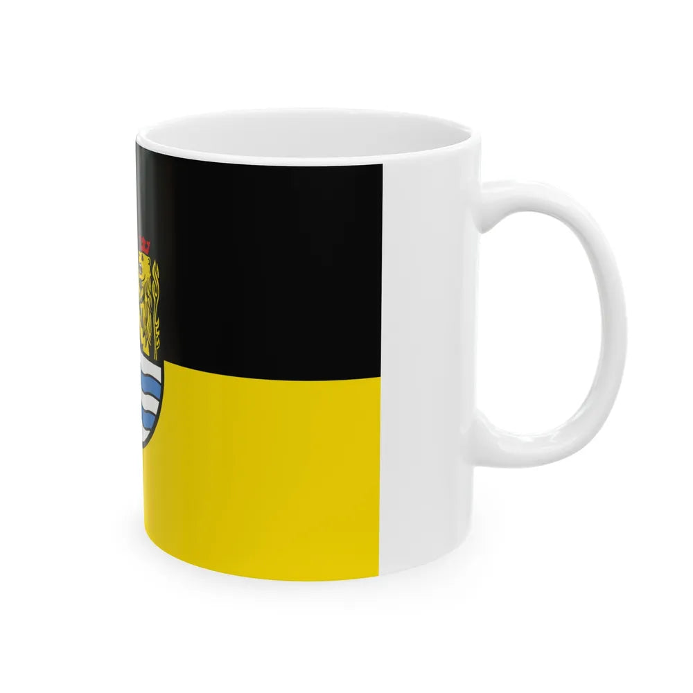 Flag of Neuburg Schrobenhausen Germany - White Coffee Mug-Go Mug Yourself