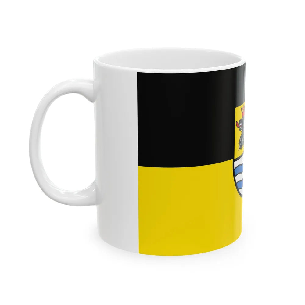 Flag of Neuburg Schrobenhausen Germany - White Coffee Mug-Go Mug Yourself