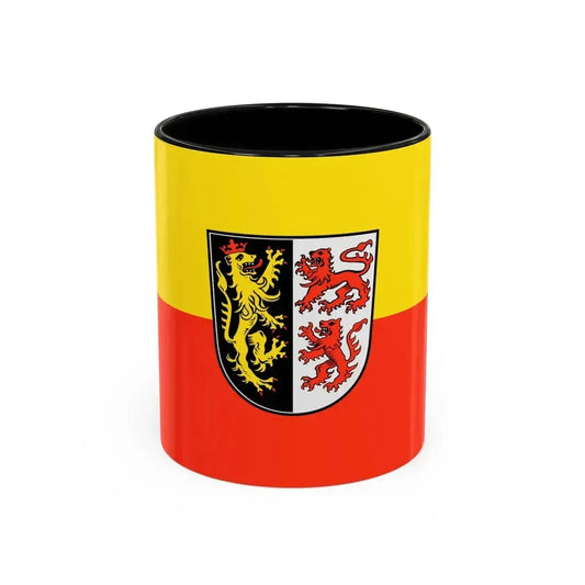 Flag of Neumarkt in der Oberpfalz Germany - Accent Coffee Mug 11oz Black - Go Mug Yourself