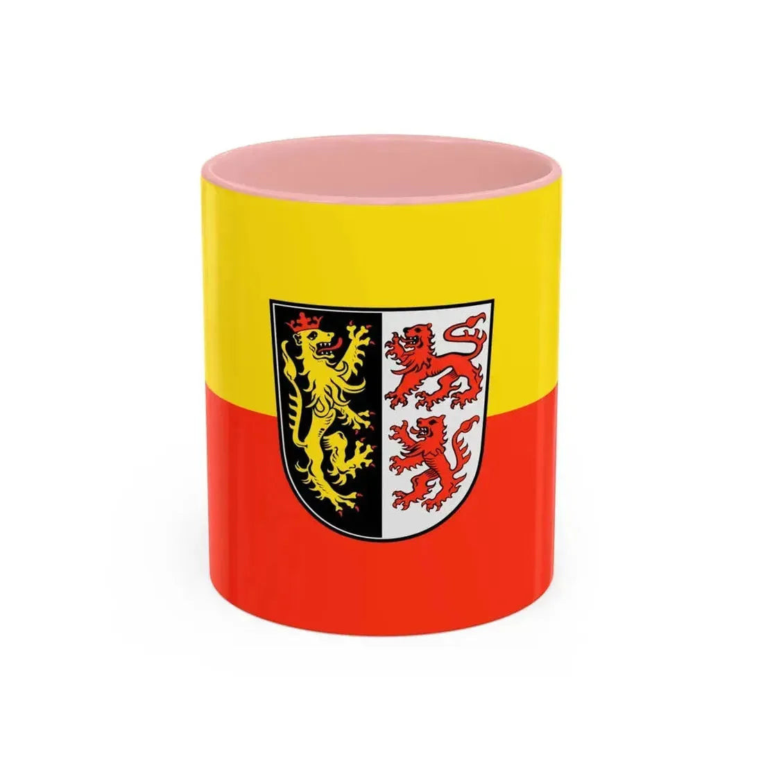Flag of Neumarkt in der Oberpfalz Germany - Accent Coffee Mug 11oz Pink - Go Mug Yourself