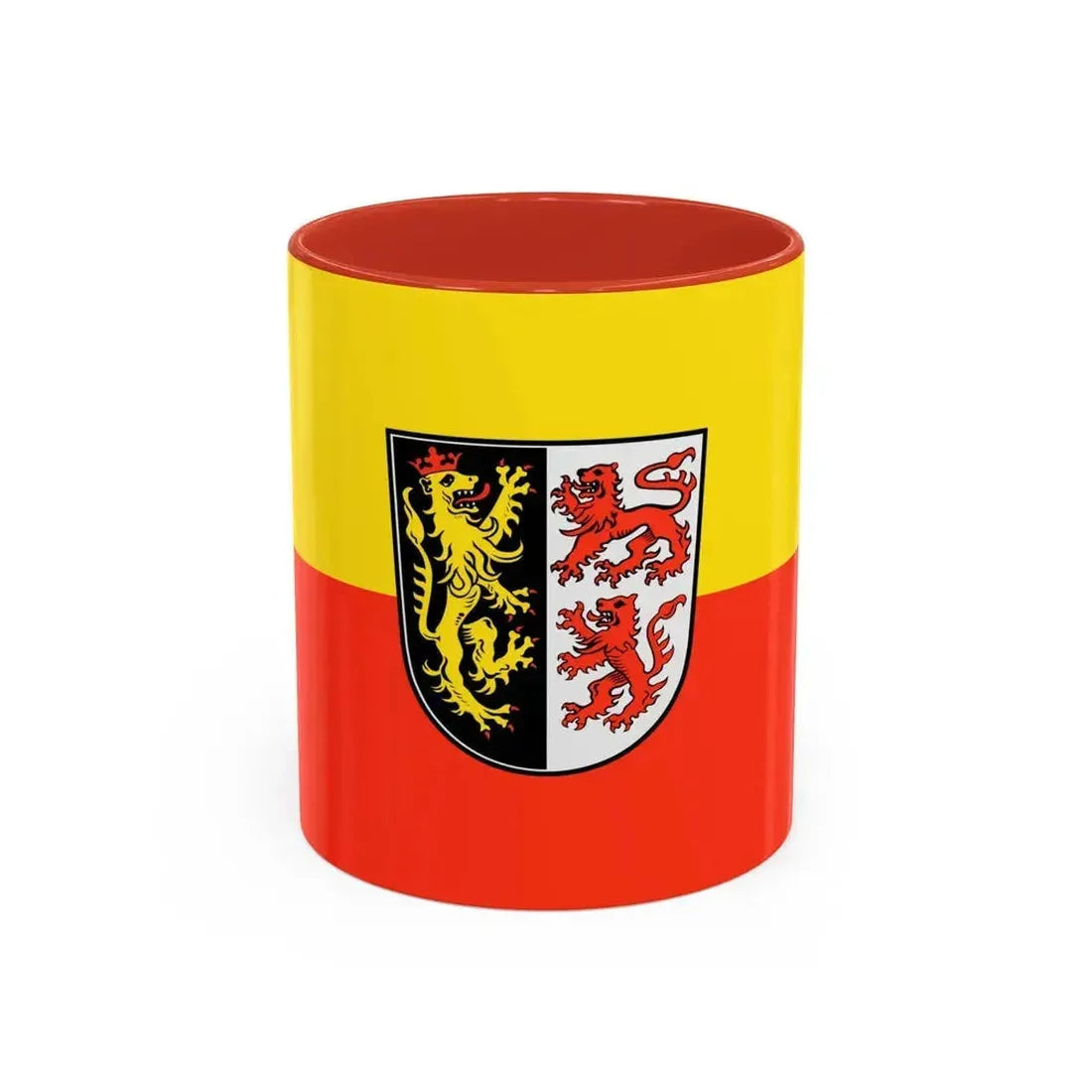 Flag of Neumarkt in der Oberpfalz Germany - Accent Coffee Mug 11oz Red - Go Mug Yourself