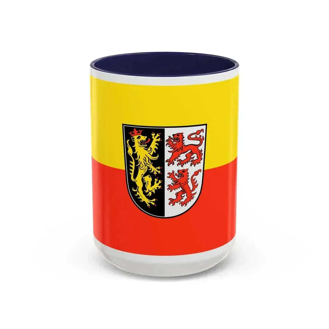 Flag of Neumarkt in der Oberpfalz Germany - Accent Coffee Mug 15oz Navy - Go Mug Yourself