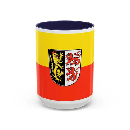 Flag of Neumarkt in der Oberpfalz Germany - Accent Coffee Mug 15oz Navy - Go Mug Yourself
