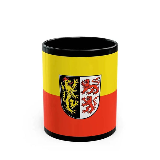 Flag of Neumarkt in der Oberpfalz Germany - Black Coffee Mug 11oz - Go Mug Yourself