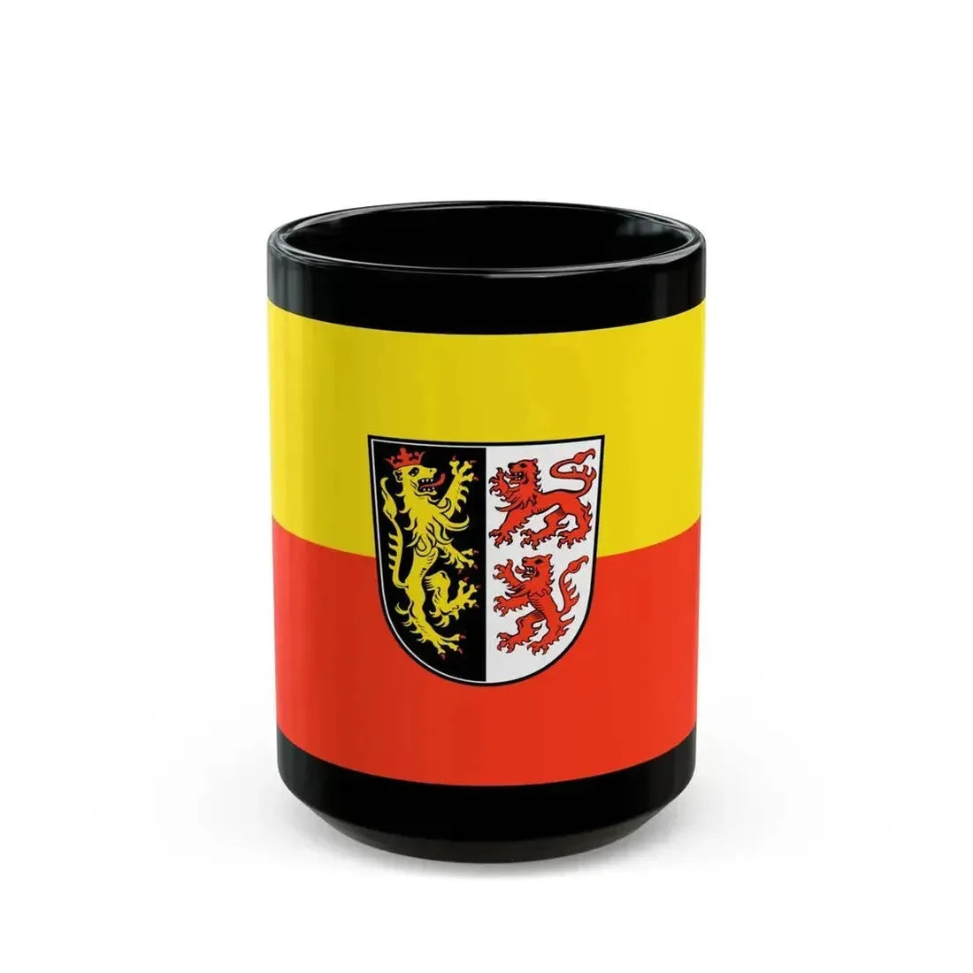 Flag of Neumarkt in der Oberpfalz Germany - Black Coffee Mug 15oz - Go Mug Yourself