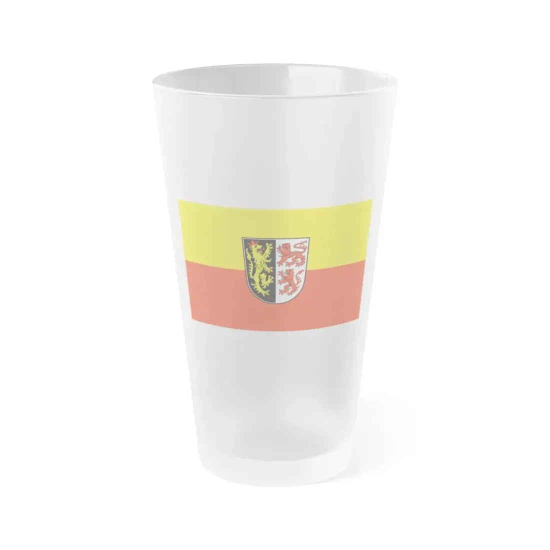 Flag of Neumarkt in der Oberpfalz Germany - Frosted Pint Glass 16oz 16oz Frosted - Go Mug Yourself