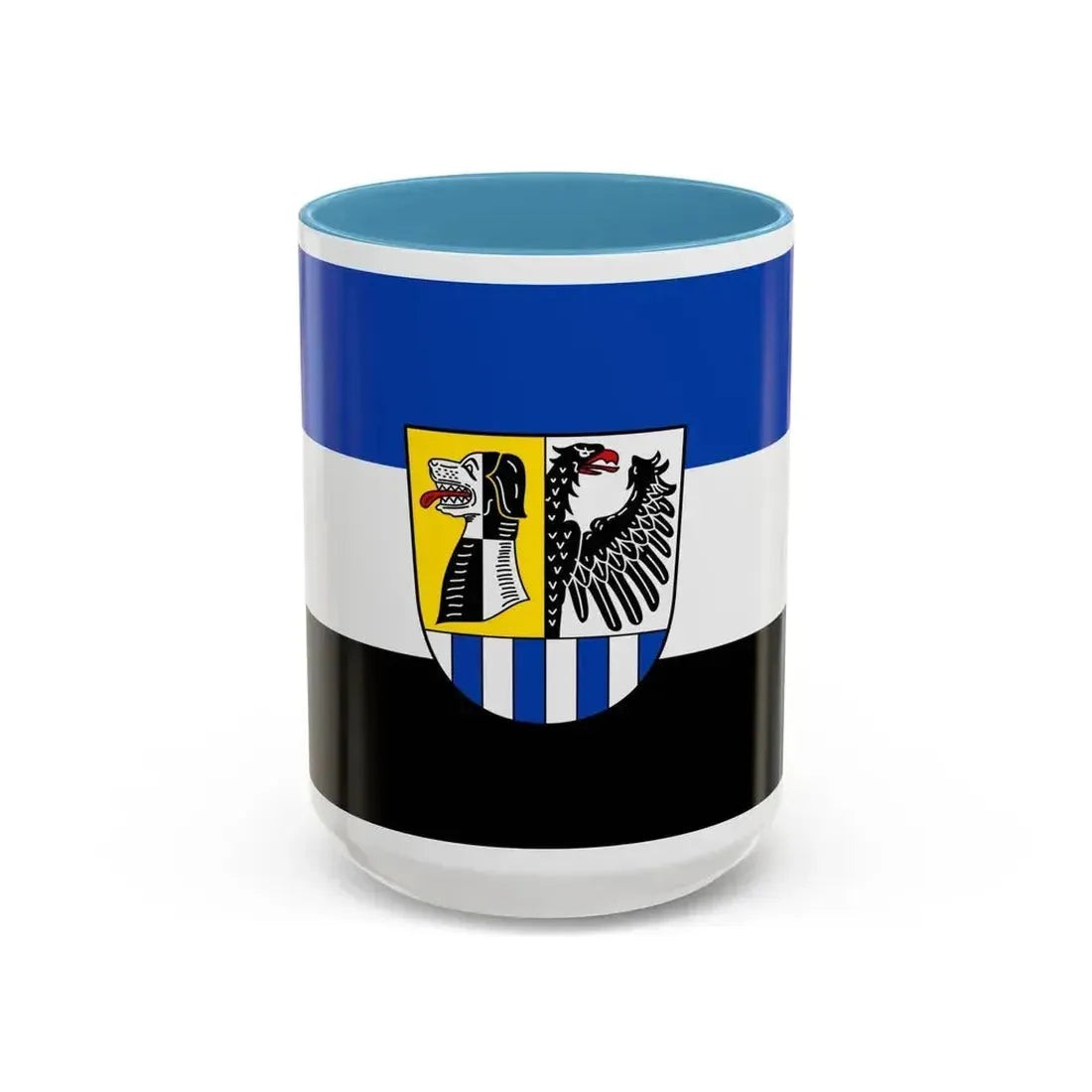 Flag of Neustadt an der Aisch Bad Windsheim Germany - Accent Coffee Mug 15oz Light Blue - Go Mug Yourself