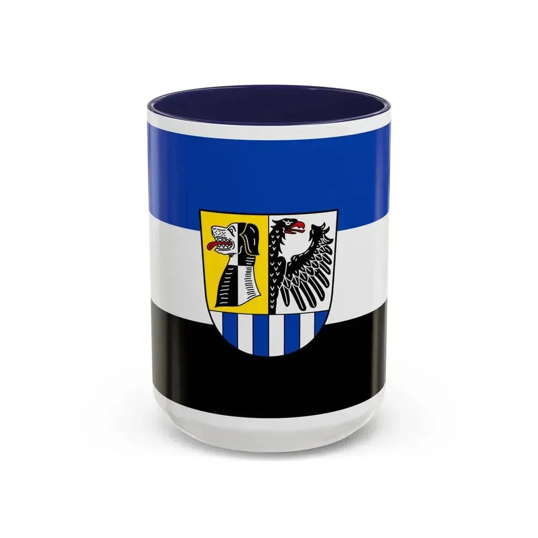 Flag of Neustadt an der Aisch Bad Windsheim Germany - Accent Coffee Mug 15oz Navy - Go Mug Yourself