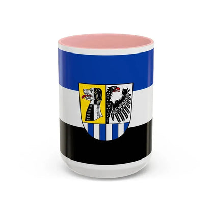 Flag of Neustadt an der Aisch Bad Windsheim Germany - Accent Coffee Mug 15oz Pink - Go Mug Yourself