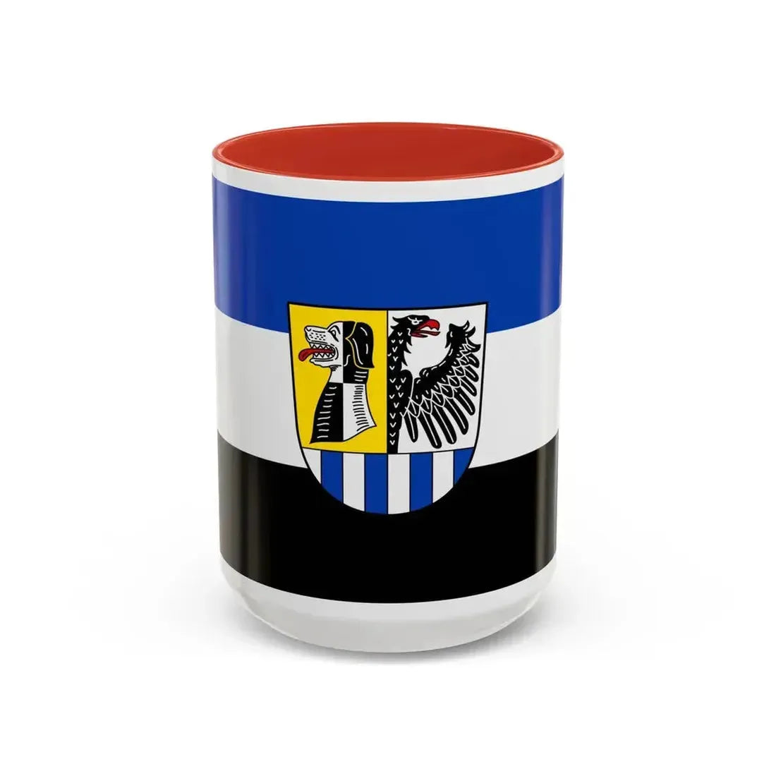 Flag of Neustadt an der Aisch Bad Windsheim Germany - Accent Coffee Mug 15oz Red - Go Mug Yourself
