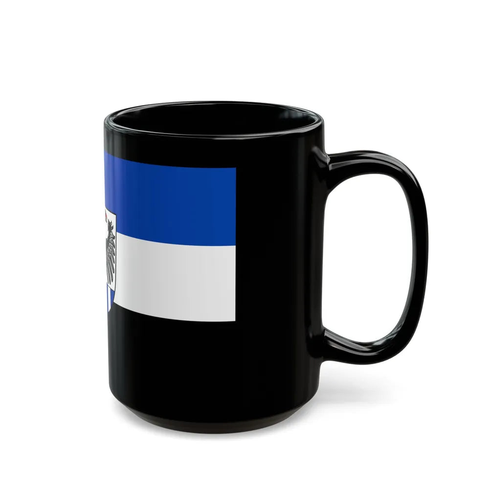 Flag of Neustadt an der Aisch Bad Windsheim Germany - Black Coffee Mug-Go Mug Yourself