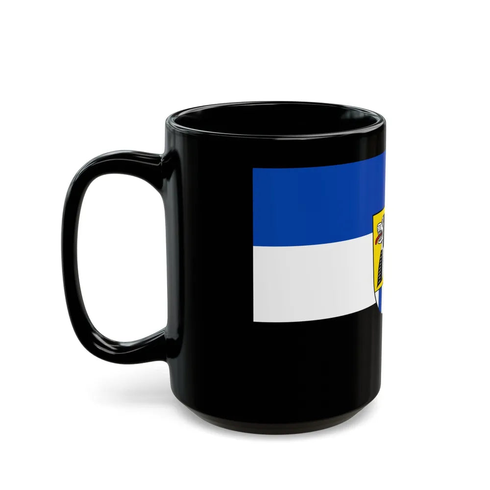 Flag of Neustadt an der Aisch Bad Windsheim Germany - Black Coffee Mug-Go Mug Yourself