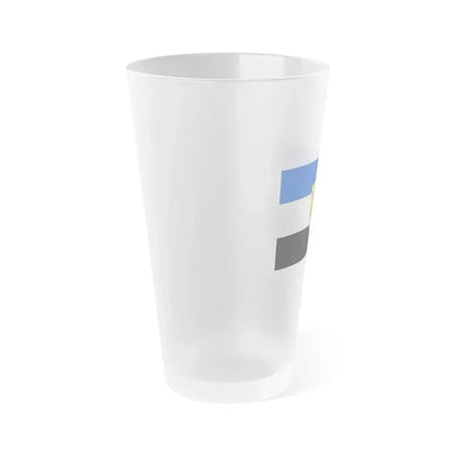 Flag of Neustadt an der Aisch Bad Windsheim Germany - Frosted Pint Glass 16oz - Go Mug Yourself