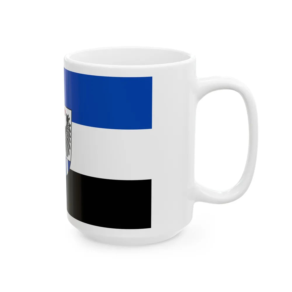 Flag of Neustadt an der Aisch Bad Windsheim Germany - White Coffee Mug-Go Mug Yourself